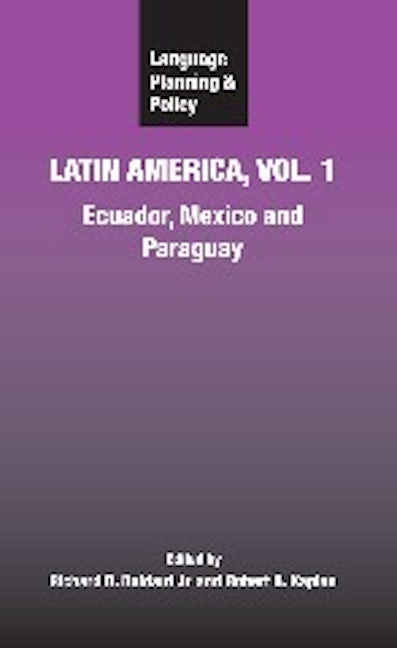 Book cover image for Language Planning and Policy in Latin America, Vol. 1 ISBN: 9781847690067